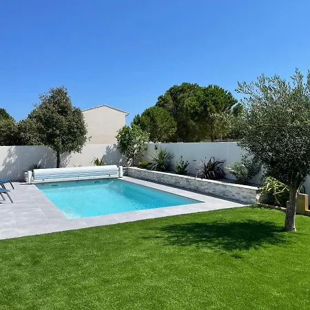 Villa Neuve 5 Etoiles Avec Piscine Chauffee, A 900m Des Plages Sérignan